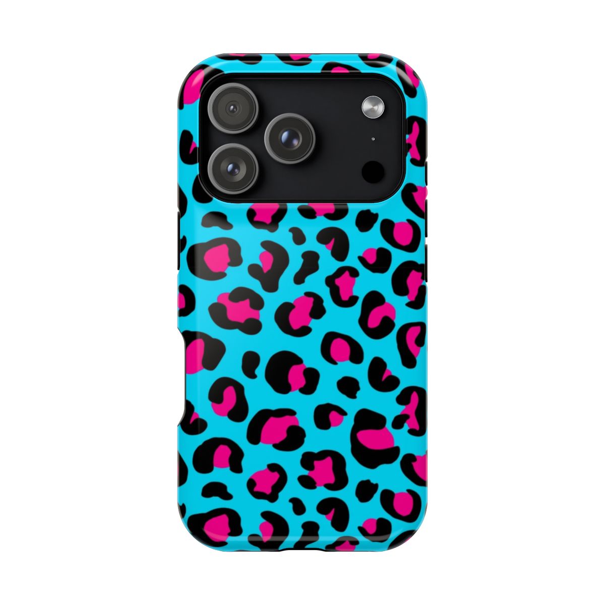 Blue&Pink Leopard — iPhone 18 Pro / Glossy